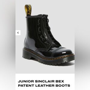 JUNIOR SINCLAIR BEX PATENT LEATHER BOOTS